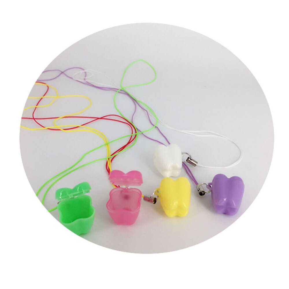 50 Pcs Tooth Shape Milk Teeth Box Children's Souvenir Save Baby Tooth Box Kids Tooth Mini Storage Boxes