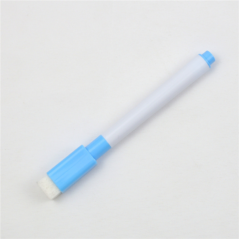 24 pcs erasable white board pen color marker for children and student 8-color blackboard pen color with brush teaching: WHITE