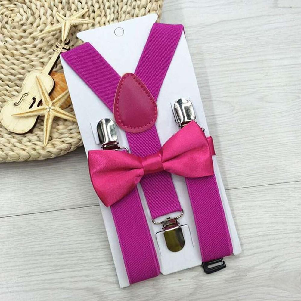 1pc børn elastiske seler & butterfly matchende smoking jakkesæt unisex dreng pige bowtie børn kostume justerbar y-back seler: 7