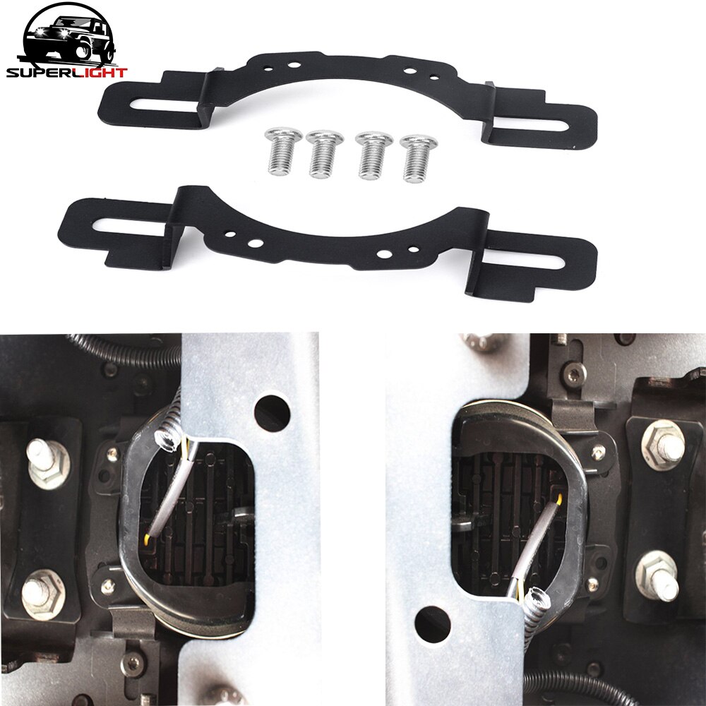 SUP-LIGHT 4" Mounting Bracket for Jeep Wrangler Hard Rock, Rubicon X, 10th Anniversary Edition Fog Lights