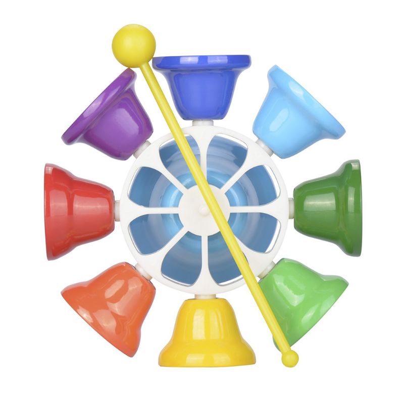 Campanas de mano de escuela de los estudiantes colorido sonido claro Multi-propósito Octave enseñanza ayuda percusión instrumento mano campana ruido