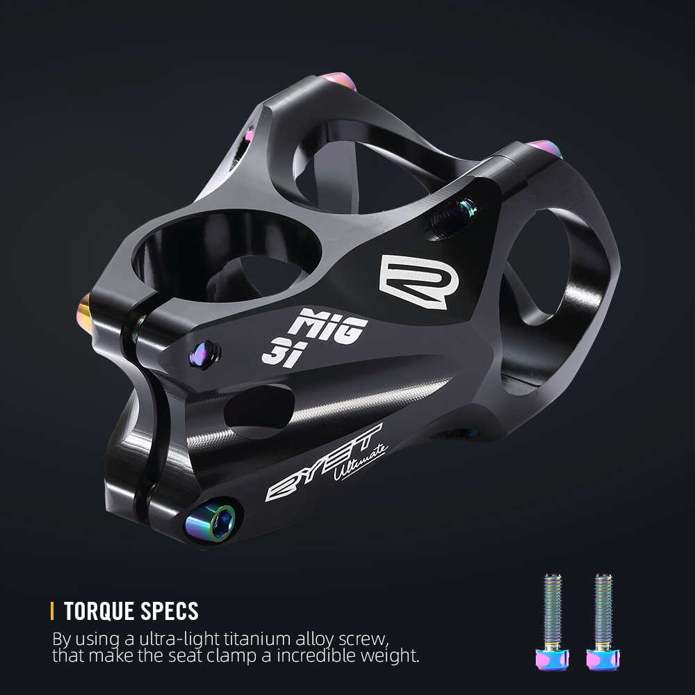RYET – tige de vélo CNC ultralégère, 45mm, guidon de 31.8mm, 0 degré de montée, FR AM Enduro 28.6mm, pièces de vélo de montagne
