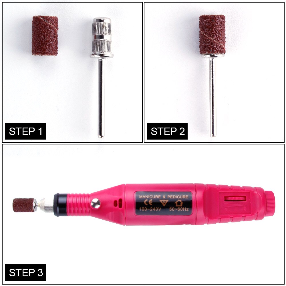 Electric Nail Machine Nail Drill Bits Nail Art Sanding Bands UV Gel Acrylic Polish Remover For Nail Accessory Tool