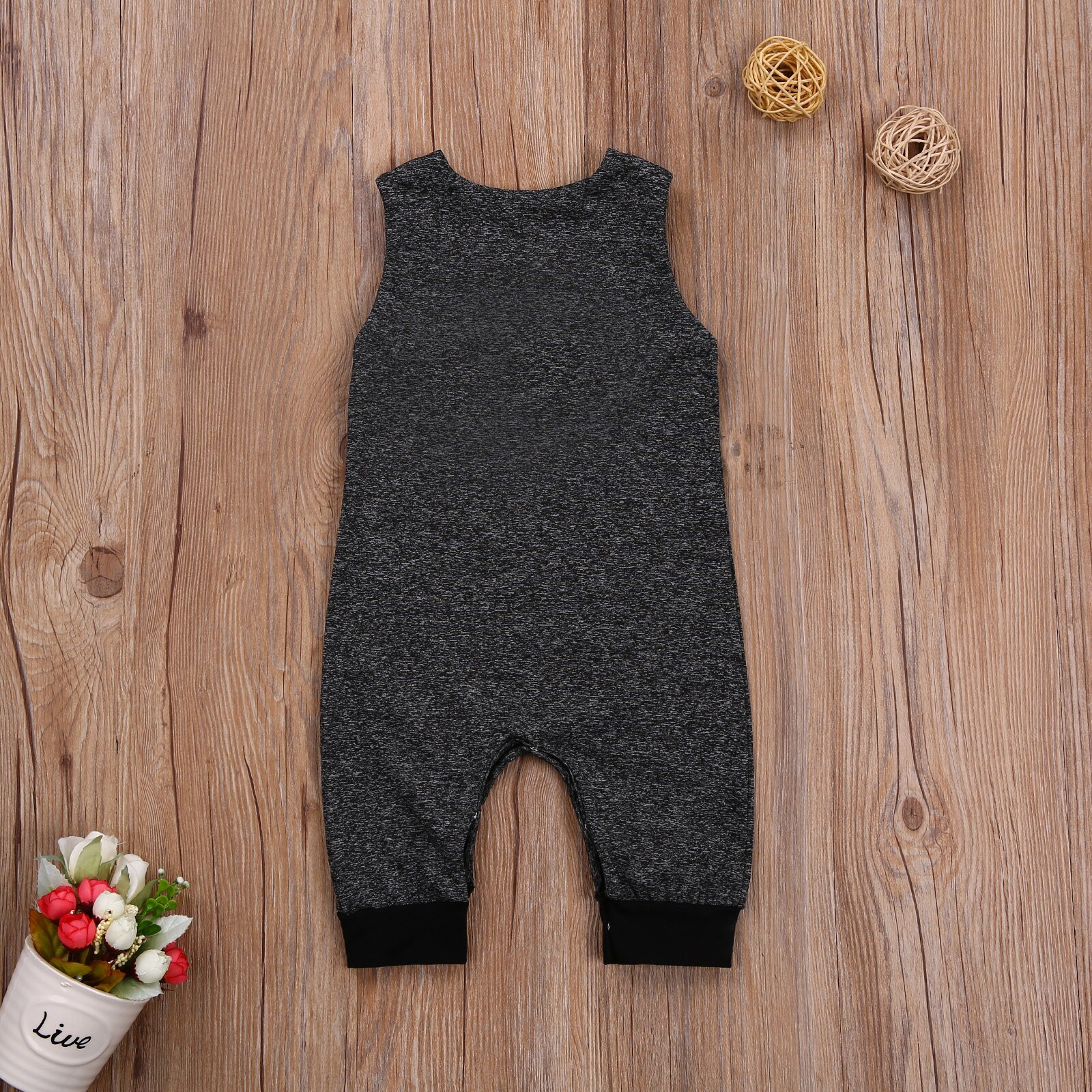 Emmababy Herfst 0-24M Peuter Baby Jongen Meisje Crown 1 Brief Print Jumpsuit Eerste Verjaardag Lange Mouw/Mouwloze Romper