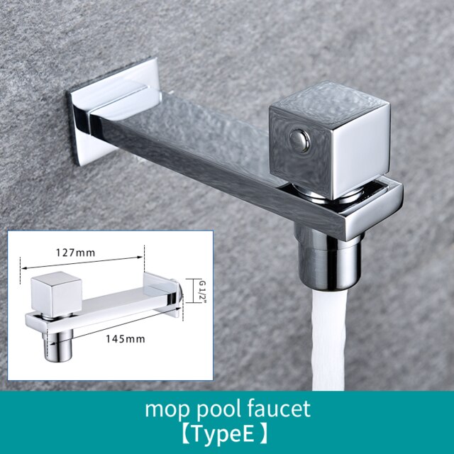 Washing Machine Faucet Home Washing Machine Tap and Garden Bibcock Outdoor Mop Pool Bibcocks: E Type