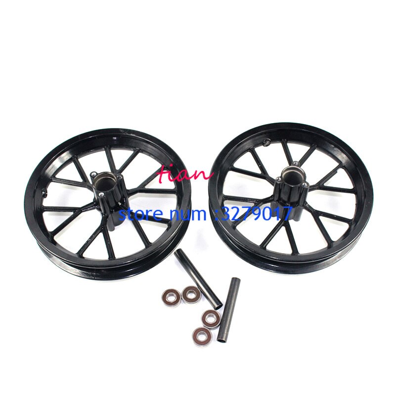Llanta de aleación de aluminio para Mini Moto, llanta delantera y trasera de 222mm, 49cc,