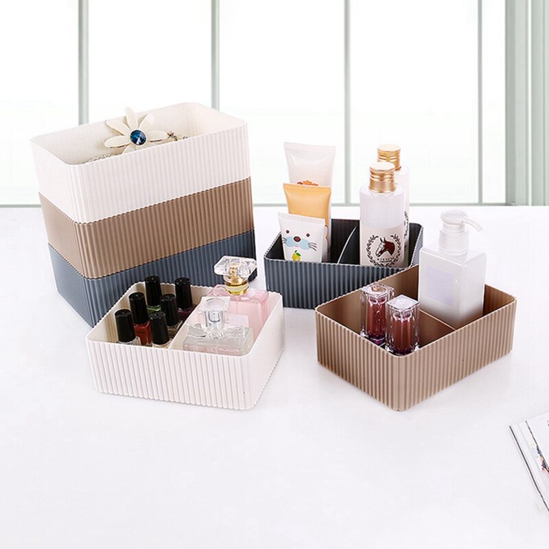 Opbergdoos voor op het bureau, make-up organizer voor cosmetica, opbergdoos voor thuiskantoor en badkamer