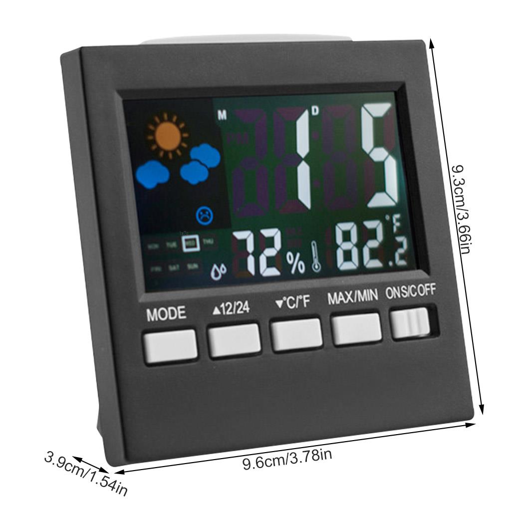 Portable Digital Clock Date Week Time LED Display Backlit Desktop Clock Home Office Digital Calendar