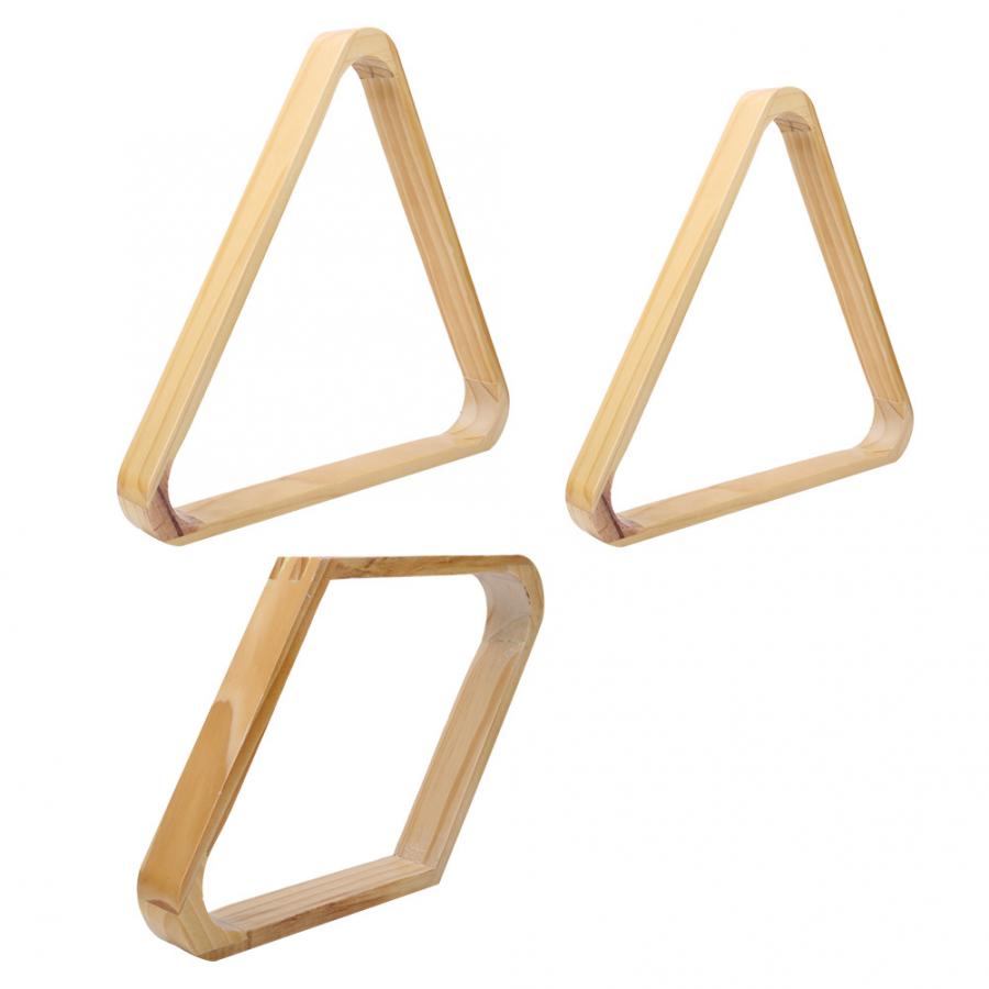 Wooden Triangle Snooker Pool Billiards Tripod Ball Rack Swing Ball Holder Triangle Ball Frame Accessories for Standard Balls