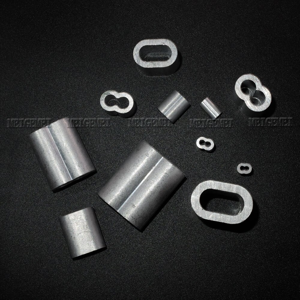 10pcs Aluminum Wire Crimp Sleeve Cord Lock Ferma C... – Grandado