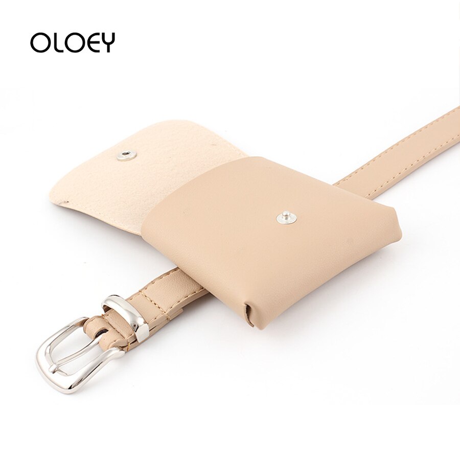 fanny Pack einfarbig Pu Leder Schulter Taille Taschen Gürtel Frauen Telefon Beutel lässig Weibliche Bote Brust Tasche Sack