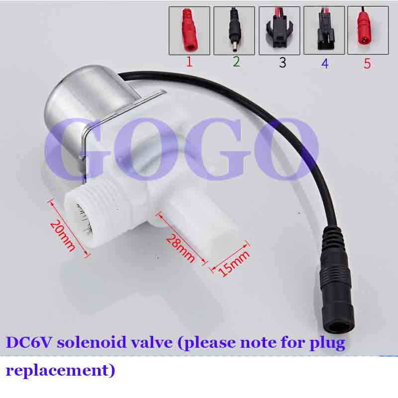 6V concealed urinal sensor, flush valve, faucet solenoid valve, urinal, urinal flusher accessories