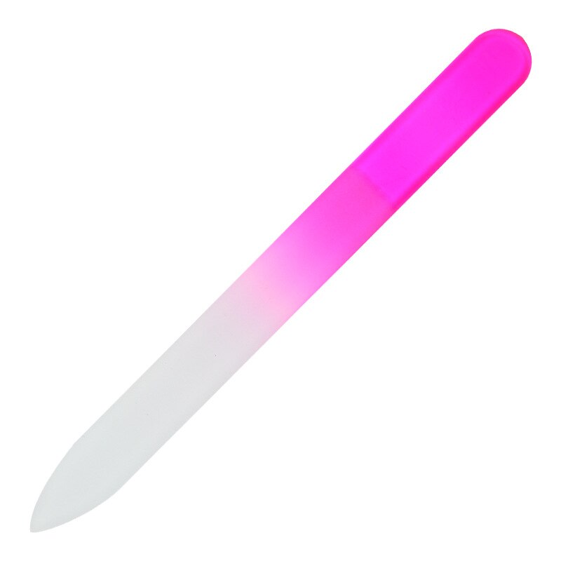 Glas Nano Nagel Datei Universal- Nagel Polieren Stange Polieren Schleif Werkzeug Manikübetreffend einstellen Professionelle Abschluss: groß-Rosa