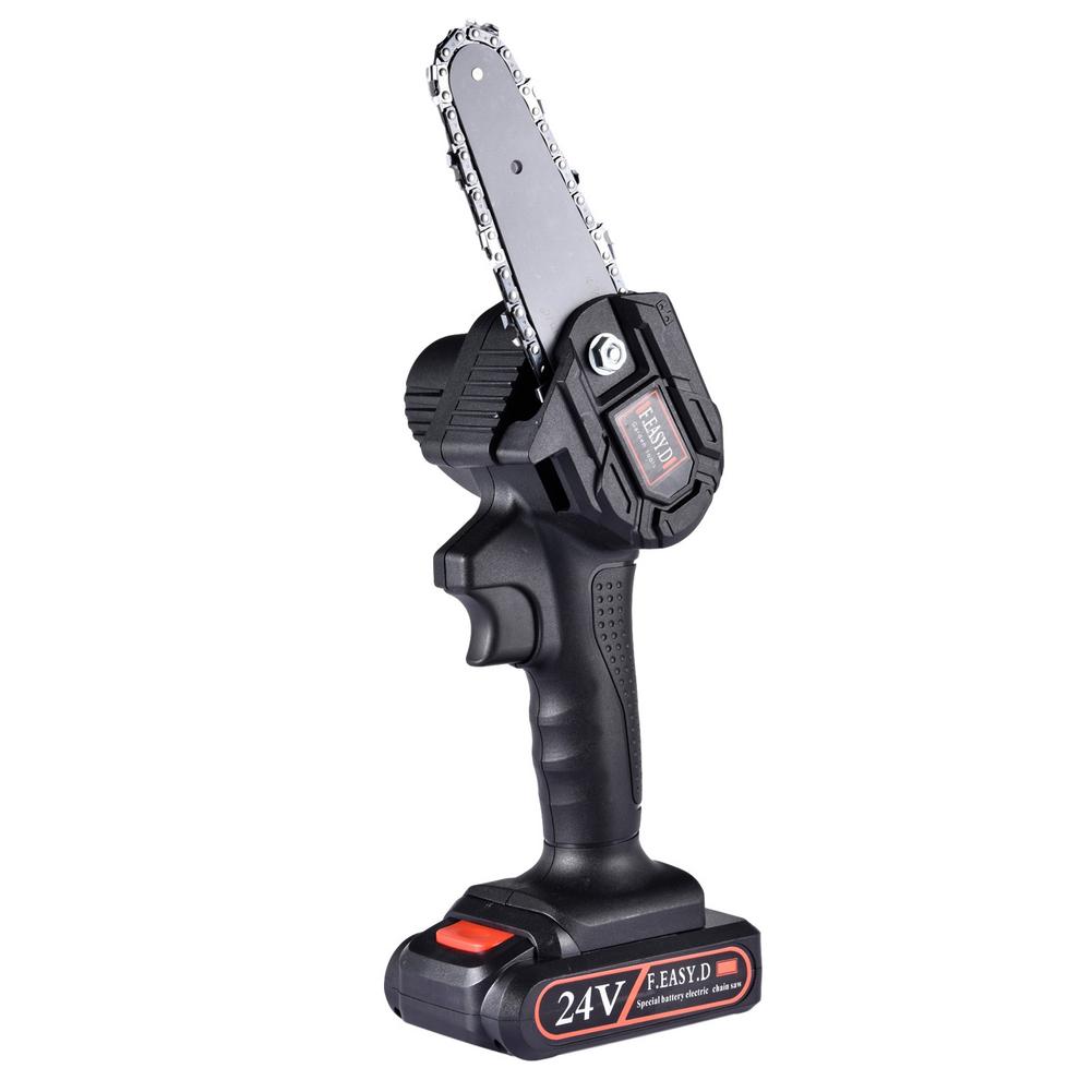 550w Mini Electric Saw Handheld Chainsaw 24V For Woodworking Garden Tools With Batterys Brushless Chain Saws Wood Cutters