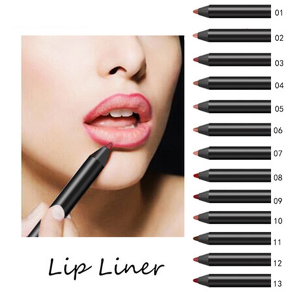 FRESHME Multi-functional Lipliner Pencil Long Lasting Waterproof Lip Cosmetic Makeup Colorful Lip Liner Pens Set