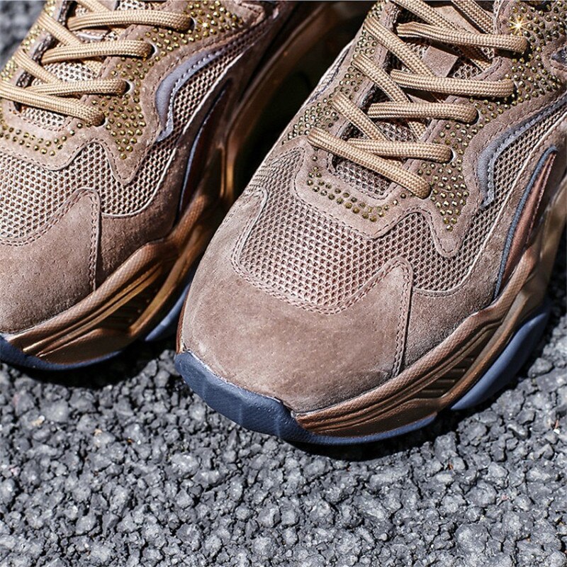 MORAZORA otoño mujer Zapatillas cómodas talón plano punta redonda zapatos casuales cordones para arriba zapatos de mujer de