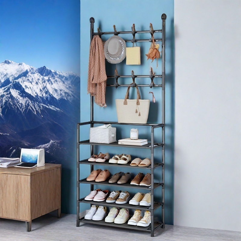 Shoe Multi-layer Rack DIY Organizer Clothes Storage Load-bearing Organizer Hat Hanger Household Shoes Multifunctional Shoe Rack