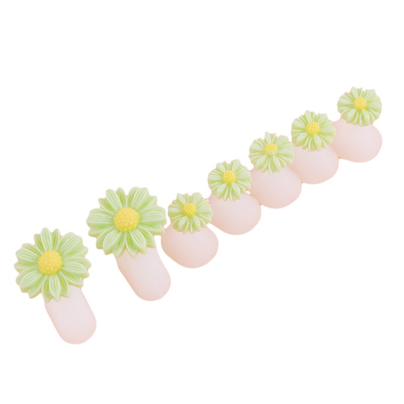 8 Teile/satz Nail art Werkzeuge Silikon Toe Separator Fuß Pads Für Hause Und Salon Anwendung Pediküre DIY Maniküre Zubehör: Licht Grün