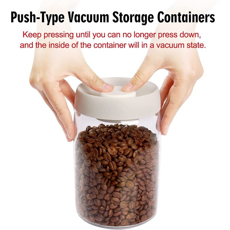 3Pcs Coffee Storage Container With One Way Oxygen -Release Valve,Air Tight Sealable Containers For Grain Nut