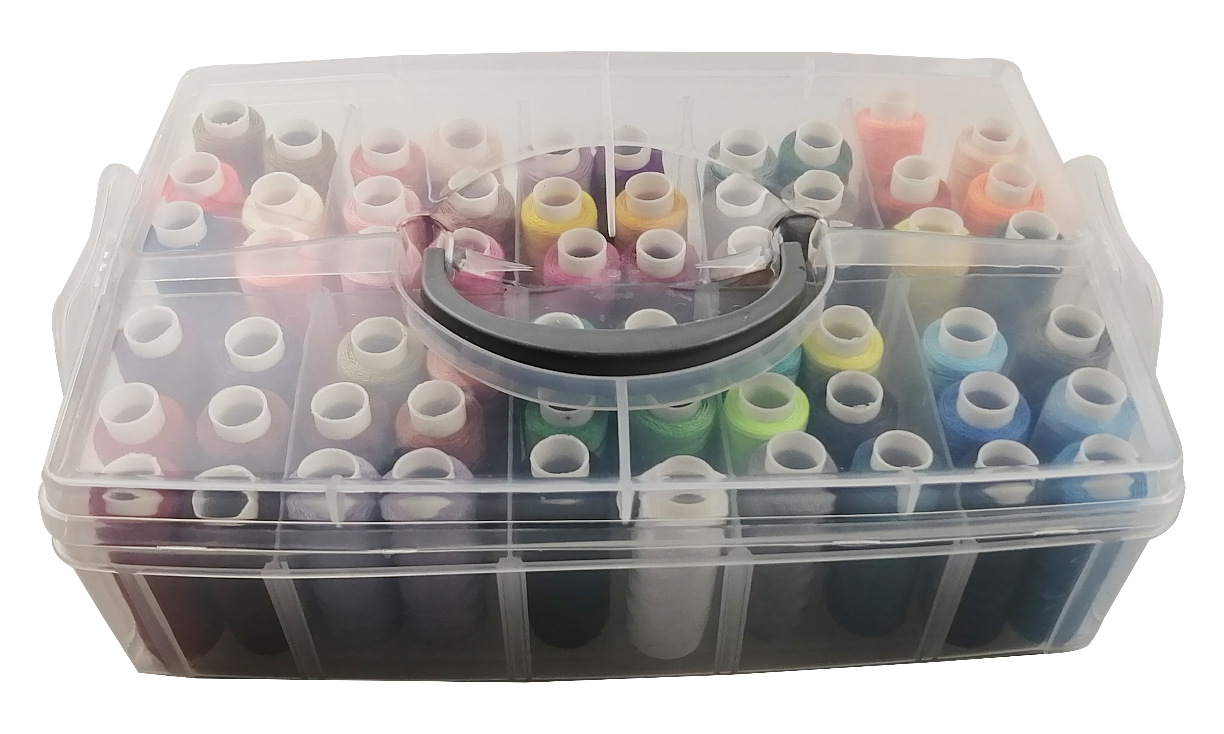 Sewing Thread 100 Colors Thread Kit 40S/2 40WT Polyester Thread For Sewing Machines,Embroidery Machines,Quilting,Serger,Overlock: 60 colors with case