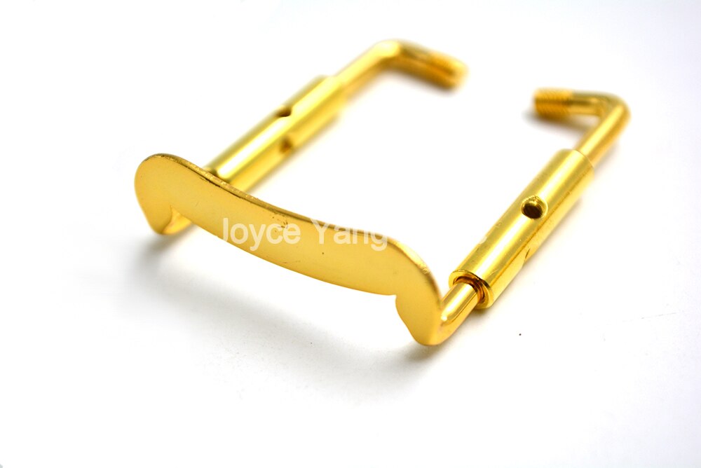 Violín de cobre chapado en oro y cromado, ajustable, 4/4-3/4, 1/2-1/4, tornillos abrazaderas, gancho,