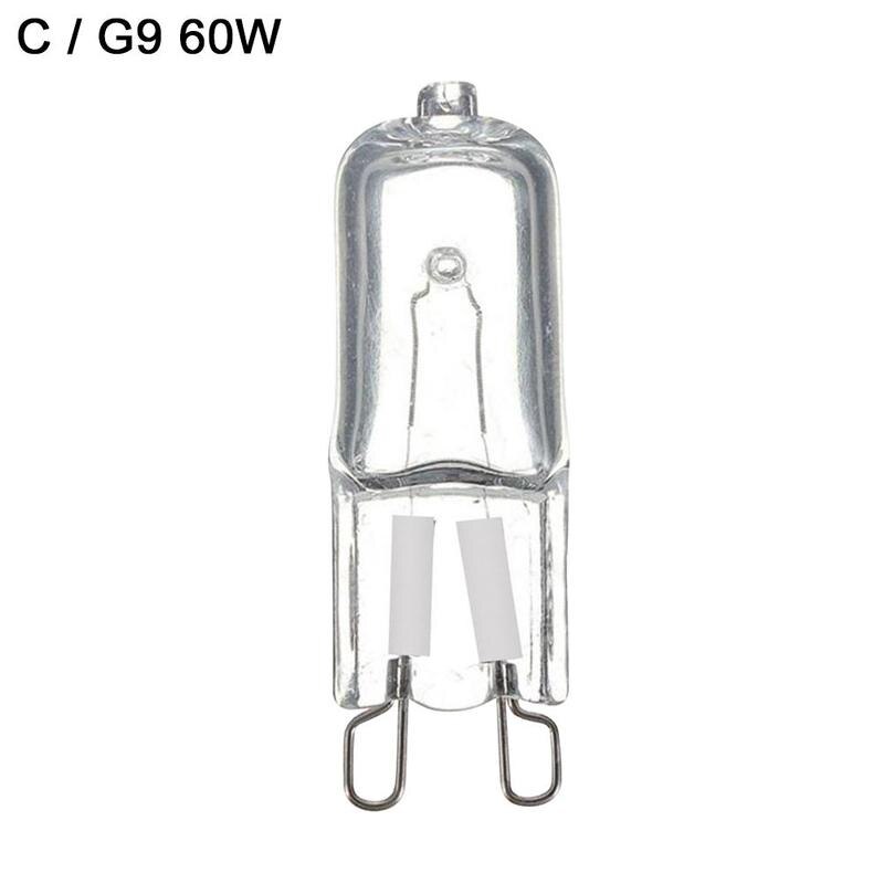 Bombillas halógenas G9 Eco, lámpara halógena G9 de 220v, 20w / 25w / 40w/Led, 60w, cuentas de cristal, lámpara de cápsula, 1 unidad, V6e1: 60w