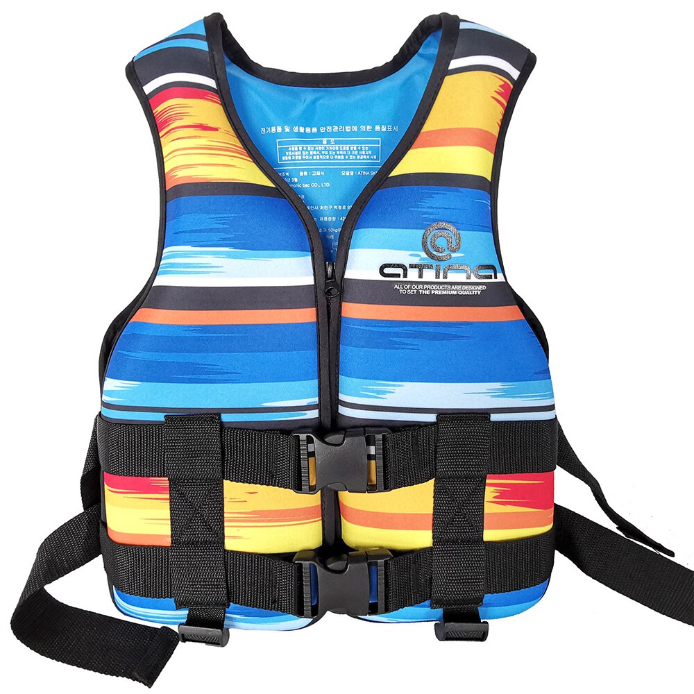 Kids Swim Life Vest Neoprene Water Sports Buoyancy Jacket Swimming Vest for Boating Surfing Kayak Motorboats Drifting Ski: Blue  30-50KG