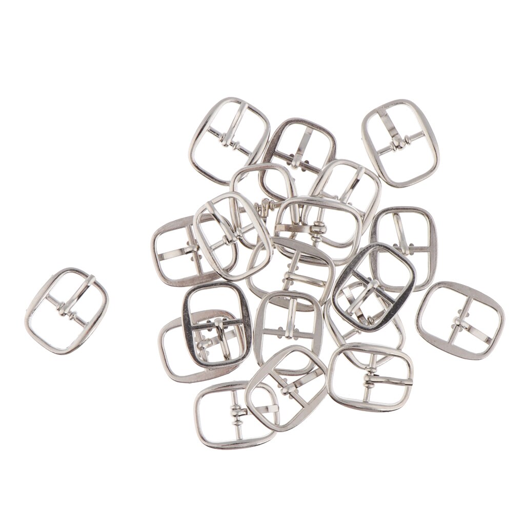 Pack Of 20pcs Antique Metal Buckles Art Crafts DIY Shoe Bag Sewing 18 X 10mm