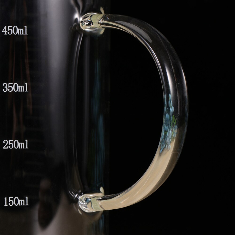 350ml Measuring Cup Glass Heat Resistant Measuring Glass Cup Cup for Kitchen Restaurant (with Cover)