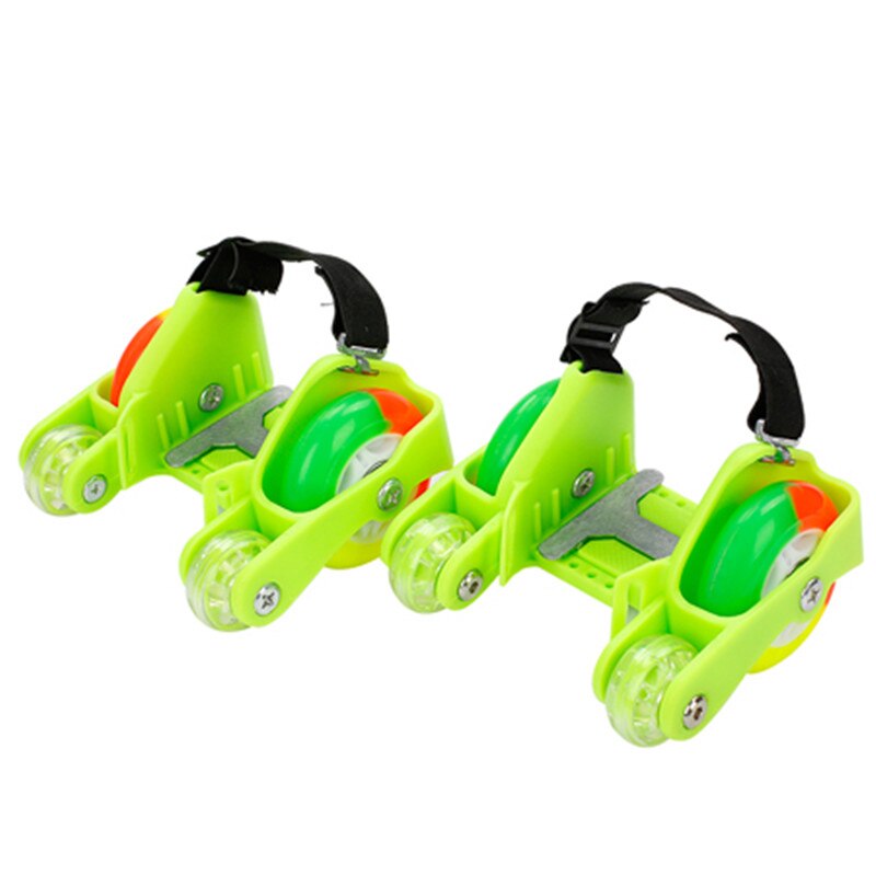 Zapatillas de Patinaje con luces LED intermitentes para niños, deportivas con ruedas de 2/4, polea pequeña de luz intermitente LED de colores para chico con tacón IA81