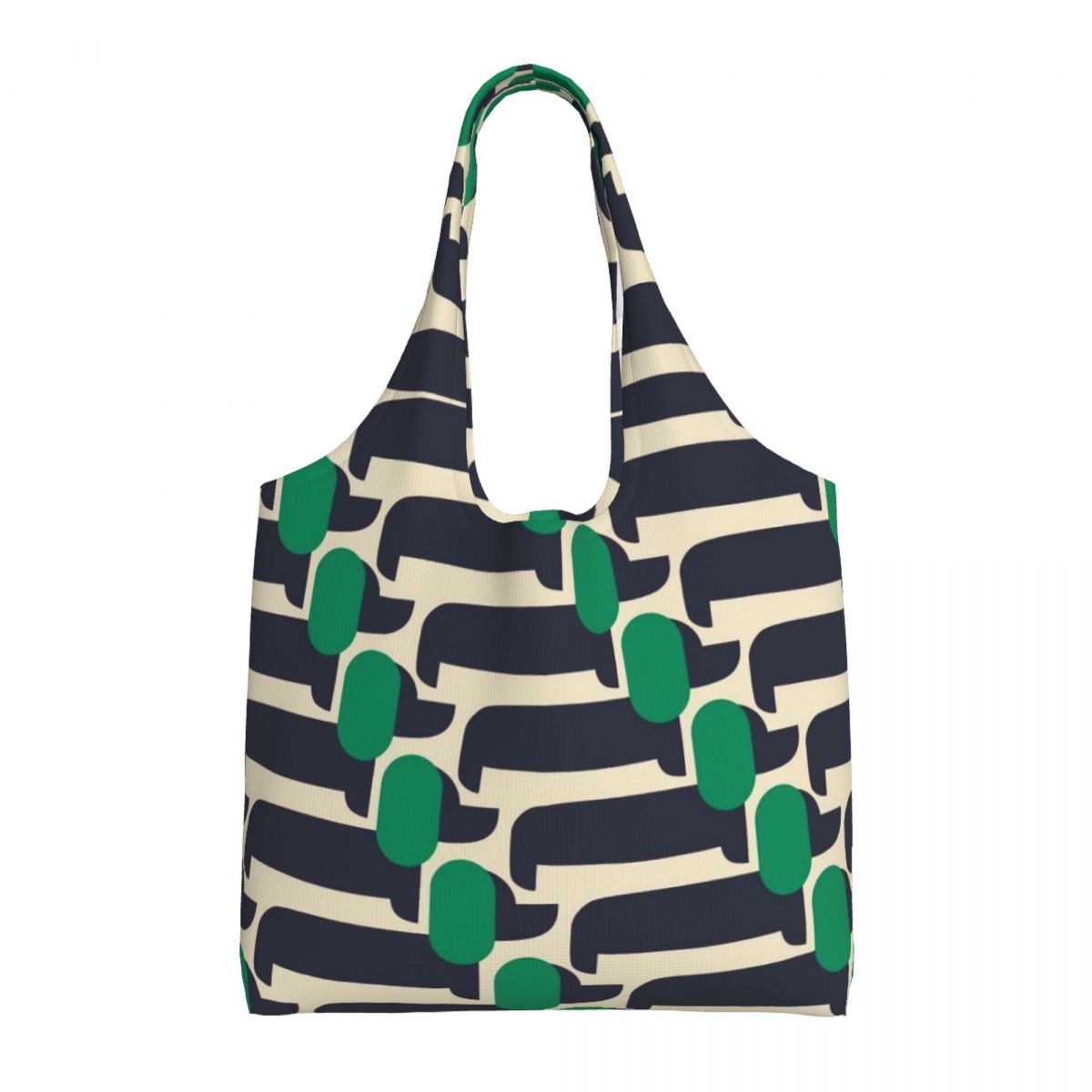 Impressão personalizada cão vermelho mostrar sacolas de compras reutilizáveis orla kiely mantimentos lona shopper bolsa ombro fotografia bolsas: Lavanda