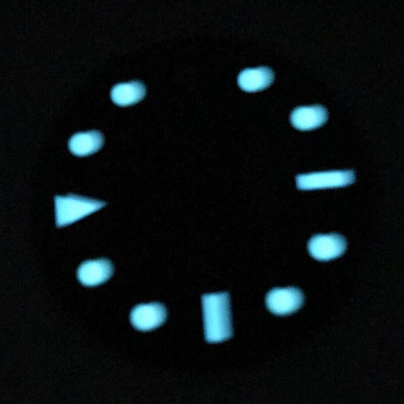 29mm Watch Dial Super Blue Luminous Mirror Waterproof Men's Dial Fit NH35,35A Automatic Movement Thickness 0.4MM / 1.0MM