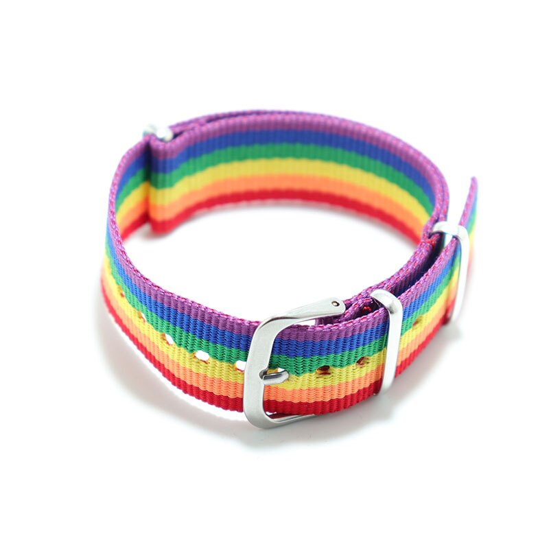 Trendy Stainelss Stahl LGBT Armband Männer Einstellbare Wrap Braslet Für Hombre Student Multicolor Camping Schmuck Zubehör