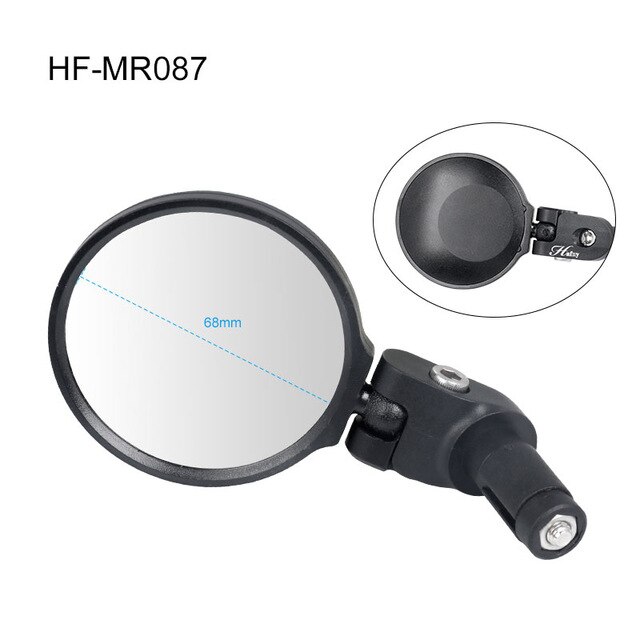 Cykelspegel för mtb landsvägscykel styreände innerfäste okrossbar lins i rostfritt stål med hög slagkraft hafny: 1pc 68mm hf -mr087