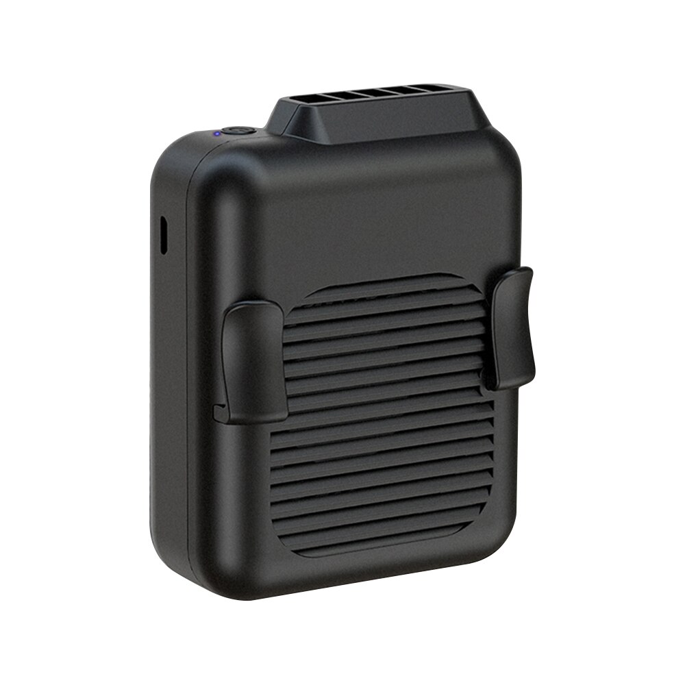 Portable USB Wearable Clip On Fan Personal Hands-Free Waist Fan Necklace Fan Handhold Fan Strong Airflow for Job Site Work