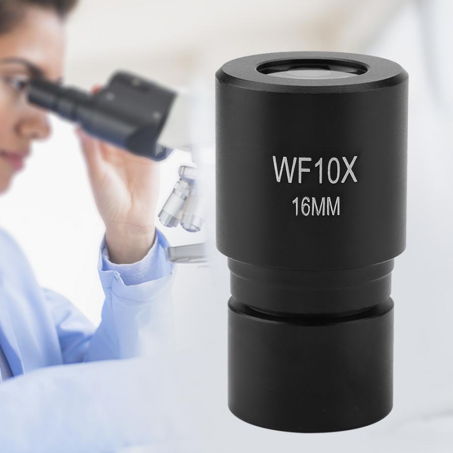Microscope Ocular Lens WF10X 16mm Eyepiece for Biological Microscope Ocular Mounting 23.2mm with Scale 0.1mm microscopio