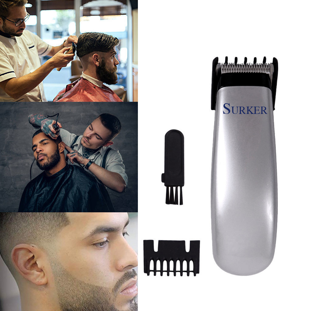 Dry Battery Push-and-cut Hairdresser Home Mini Hairdresser Shaver Hair Clipper Digital Cordless Haircut Adjustable Ceramic Blade