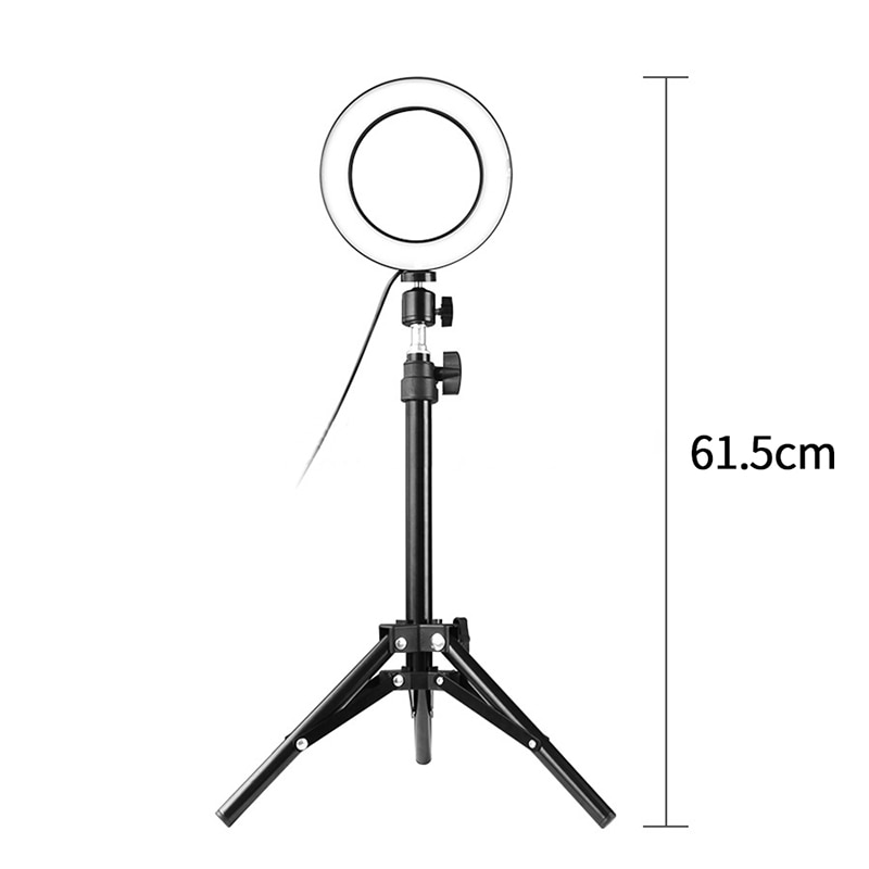 160cm kamera studio ring lys video led skønheds ring lys fotografering dæmpbar ring lampe + stativ til selfie / live show lanterne
