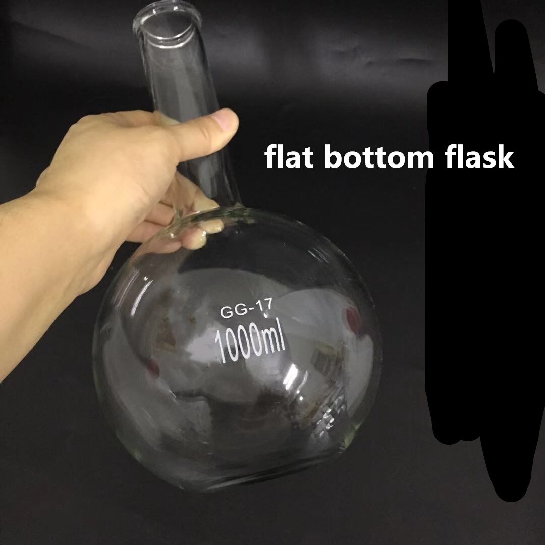 Single mouth flat bottom flask 50ml-1000ml big small long neck spherical flask