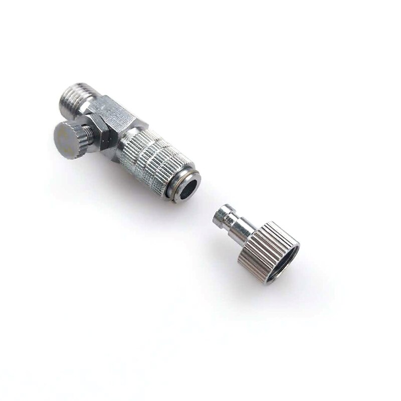 2 Pezzi Raccordo Rapido Per Aerografo - Attacco 1/8'' In Acciaio Inox - Disconnettitore Per Tubo Aria
