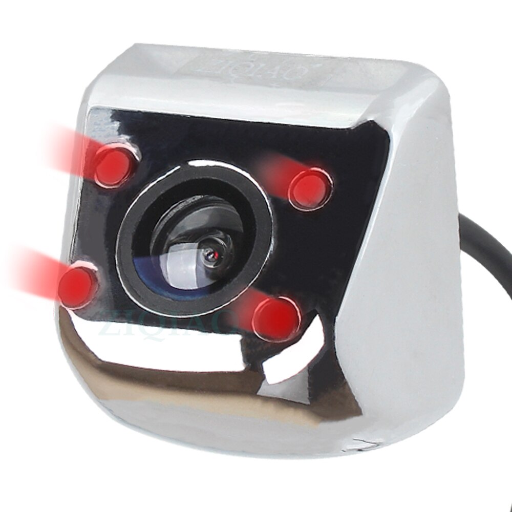ZIQIAO Auto Infrarot Rückansicht Kamera Universal- HD IR Nachtsicht Parkplatz umkehren Kamera HS009: HS009C Silber- 4 IR