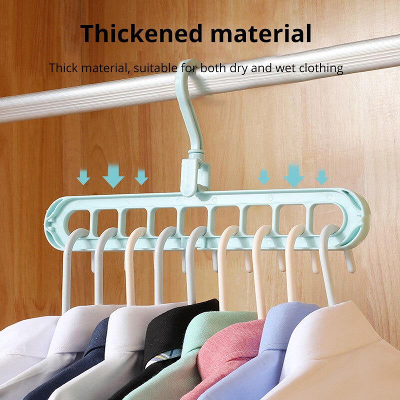 Cintres magiques multi-ports pour le séchage des vêtements, 1 pièce, support en plastique multifonction T1