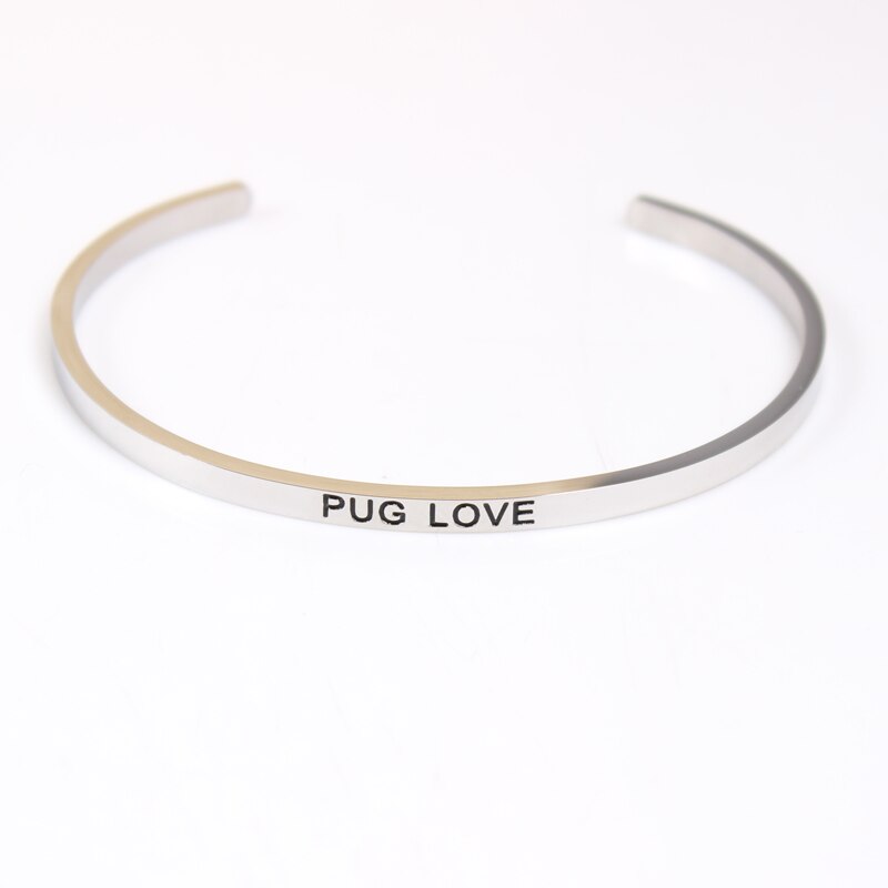 Stainless Steel Bar Engraved Positive Inspirational Quote Cuff Bangle Mantra Bracelet for Women Best Christmas