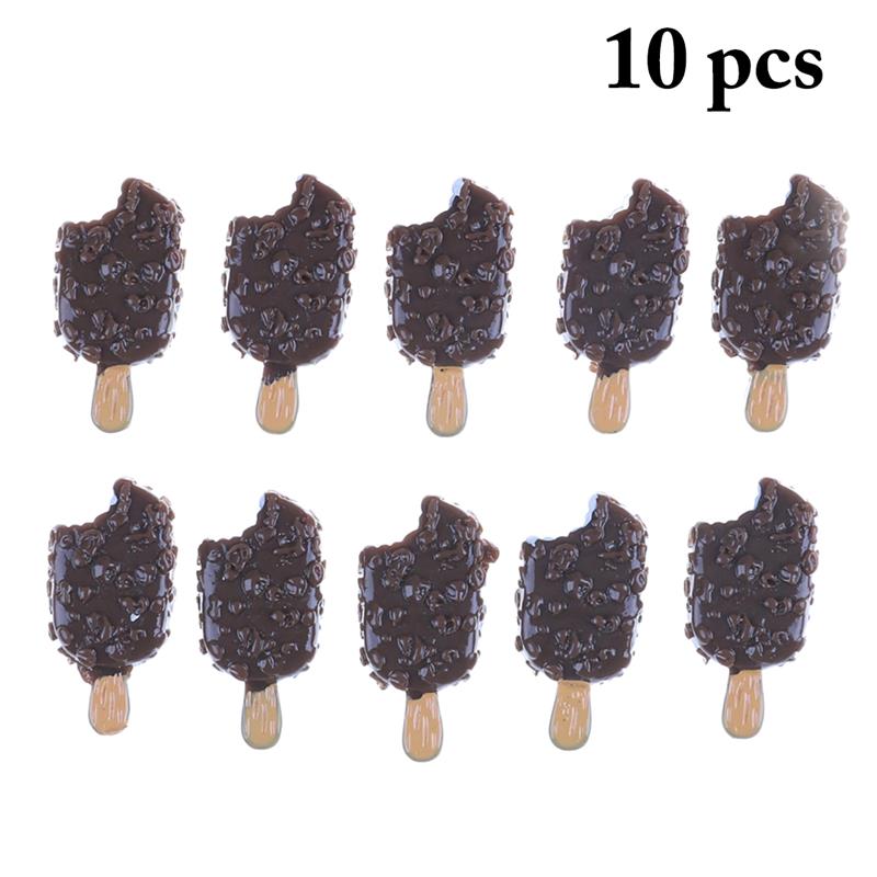 10 piezas de comida Artificial realista forma de paleta comida falsa DIY decoración suministros pastel alimentos decoración suministros de cumpleaños