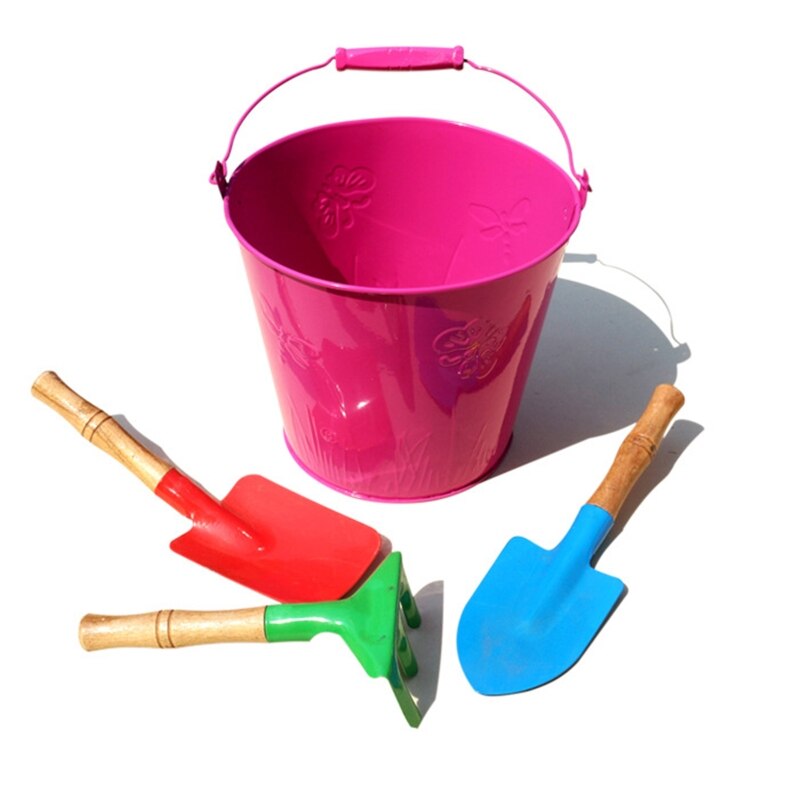 Seau pelle pelle râteau plage sable jouets enfants en plein air jouer sable jouet jardin plante 23GD