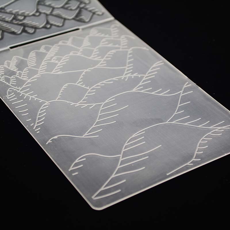 Hills mountains-Carpeta de plástico en relieve para fabricación de tarjetas, papel de papelería, manualidades, plantilla de corte, troquel de fondo