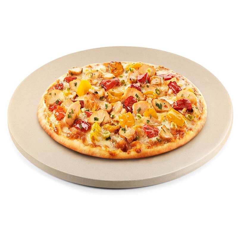 12Inch Keramische Pizza Steen Pizza Bakken Steen/Pan, Perfect Voor Grill En Oven-Thermische Slip, duurzaam En Veilig: Default Title