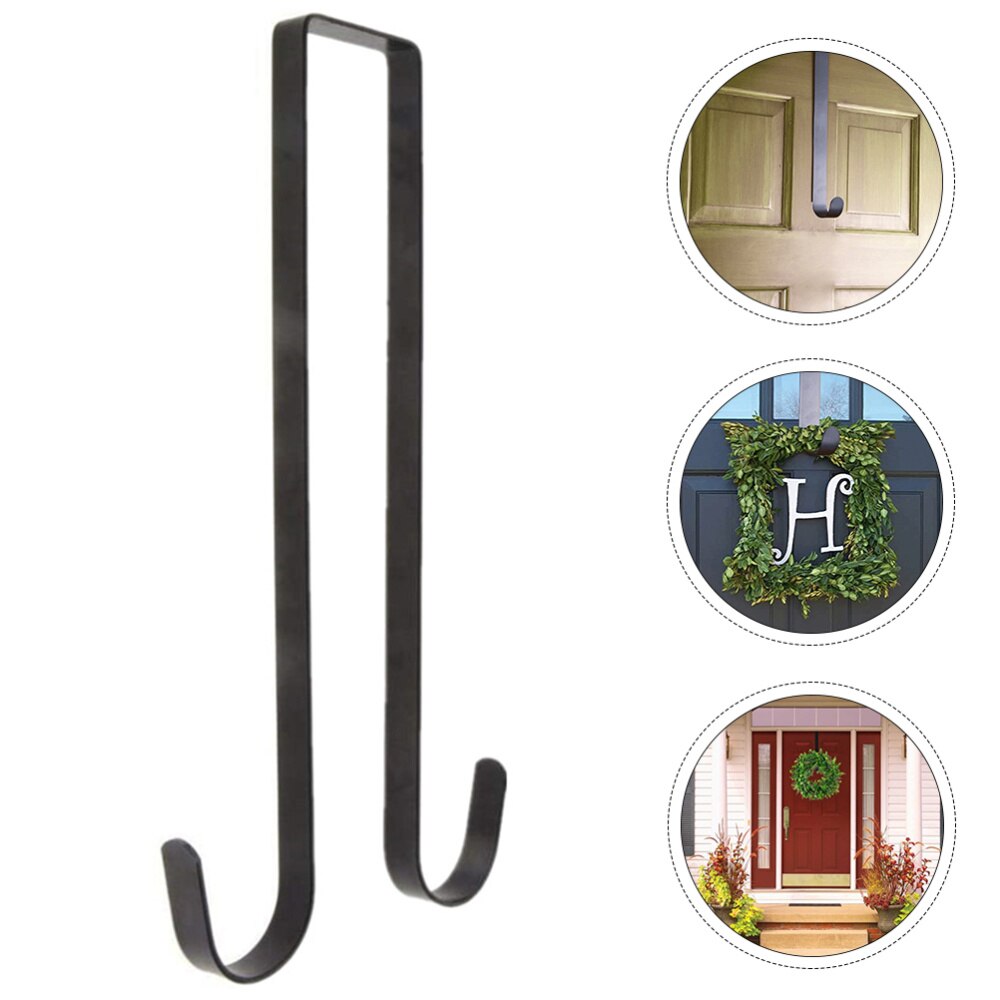 Xmas Wreath Hook Double-sided Garland Hanger Christmas Wreath Door Hook