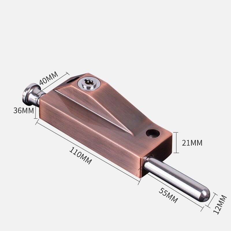 KAIDS stainless steel Surface mounted bolt lock with key Door hardware/bolt/latch Hotel Office Home Security Gate Cabinet Bolts