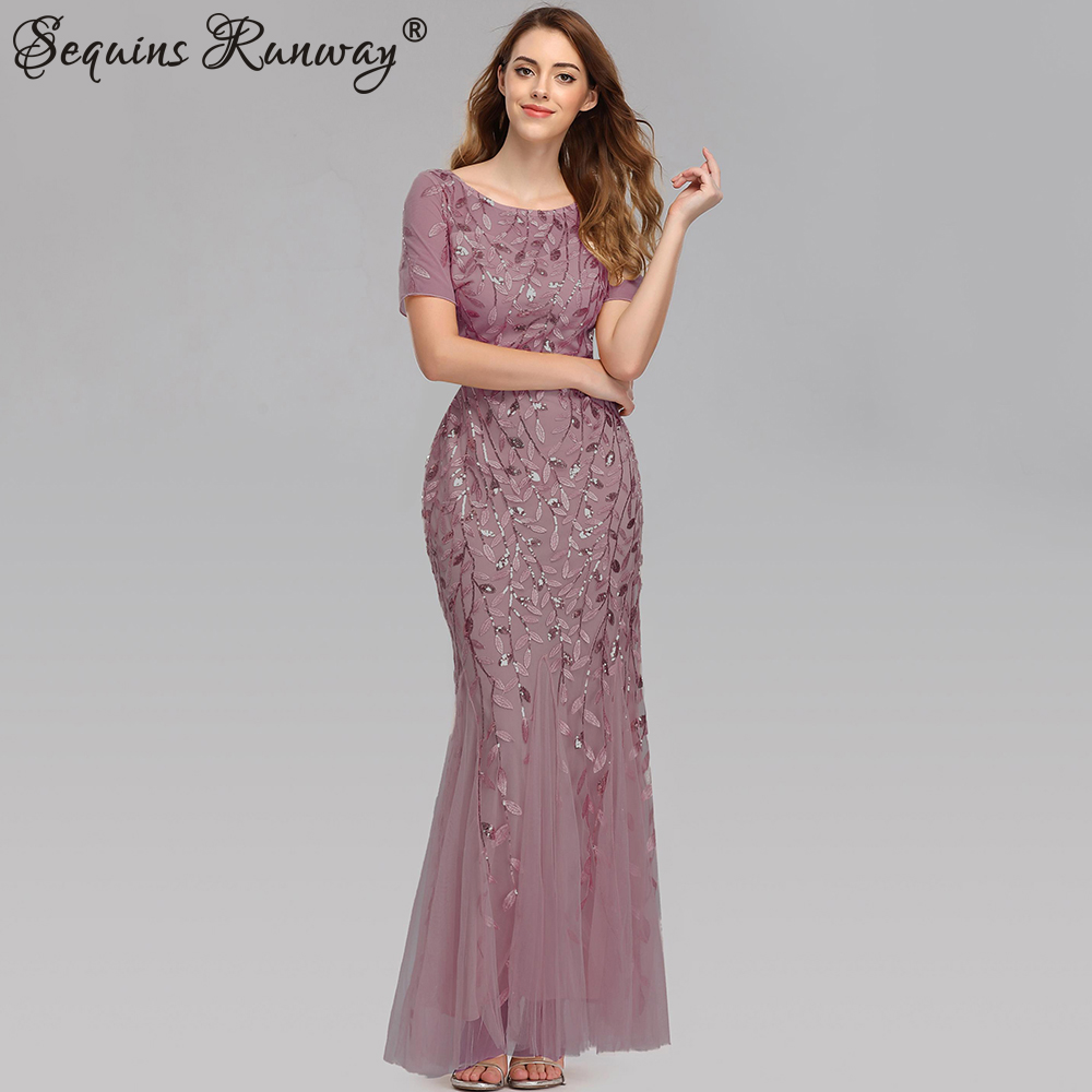 Sexy vintage Maxi Pailletten cocktail Kleid brautjungfer Prom Kleider für Frauen Lässige Party langarm club Bodycon Kleid vestidos